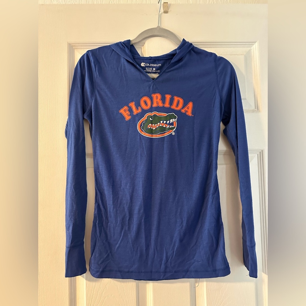 Florida Gators size M hooded long sleeve shirt